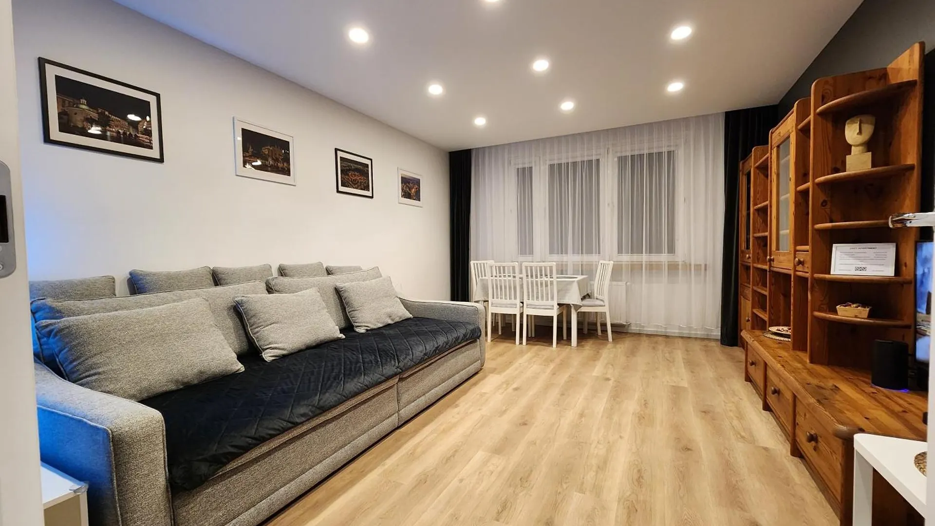 Grey Apartment Krakow Poland